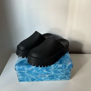 Jeffrey Campbell Bae Platform Mules in Black 38